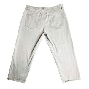 Vintage Gap 1969 Capri Jeans Womens 14 Beige Light Wash High Rise Relaxed Denim